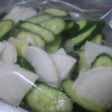 白だしで簡単 キュウリと大根の浅漬け レシピ 作り方 By ミルク白うさぎ 楽天レシピ 白だしで簡単 キュウリと大根の浅漬け レシピ 作り方 By ミルク白うさぎ 楽天レシピ